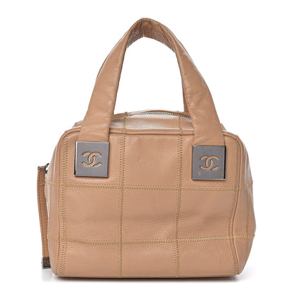 Chanel Caviar Square Stitched Tote Beige 1 of 11
