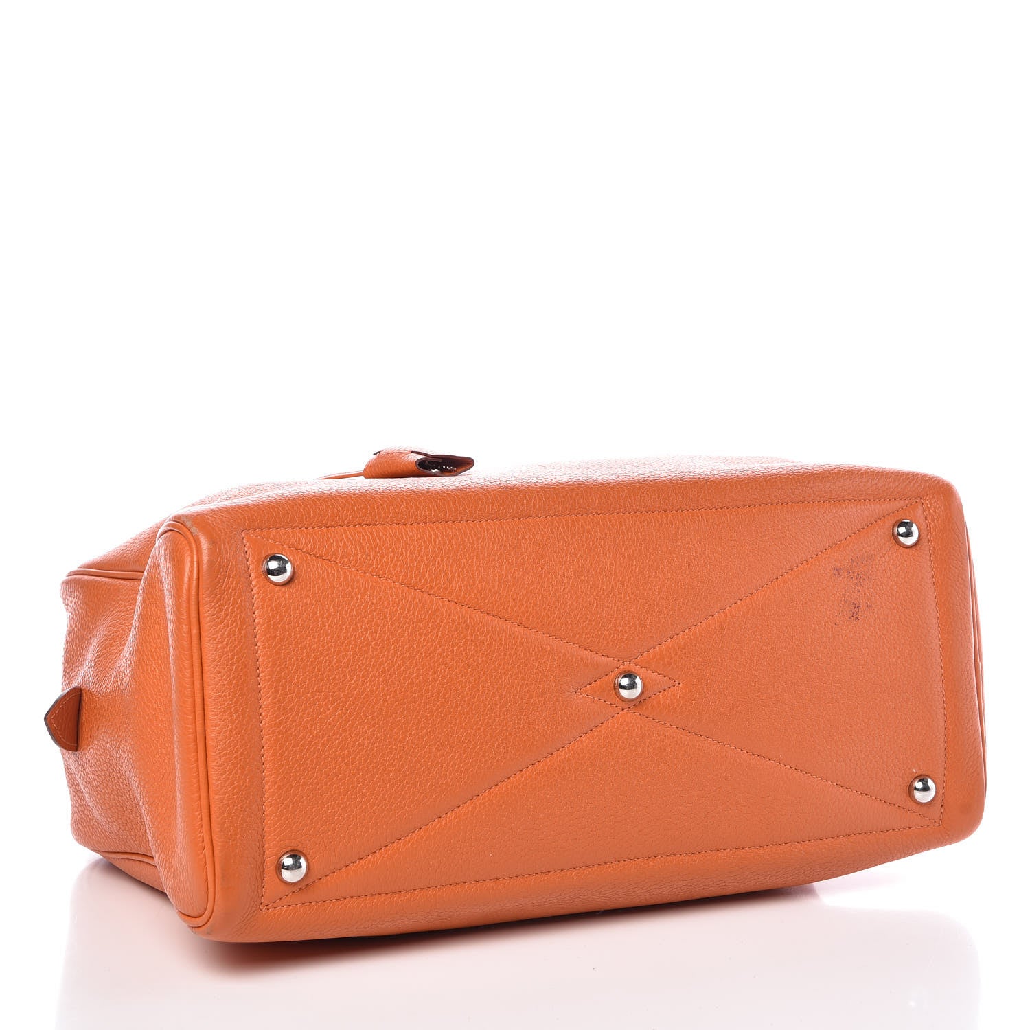 Hermes Taurillon Clemence Victoria II 35 Orange 4 of 12