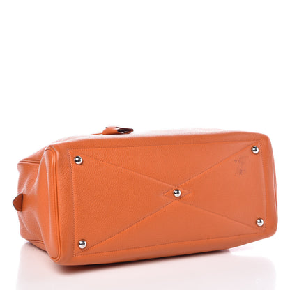 Hermes Taurillon Clemence Victoria II 35 Orange 4 of 12