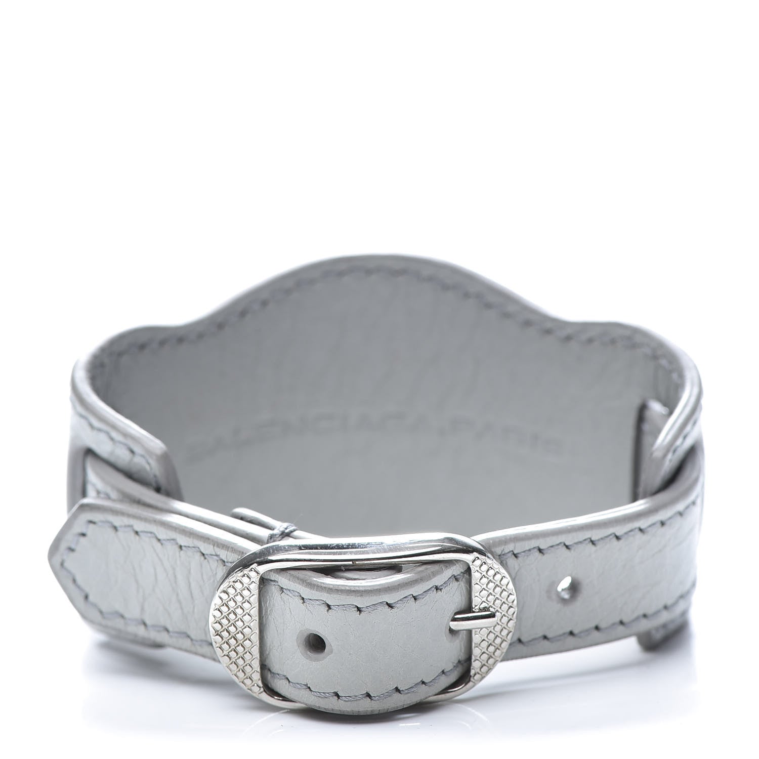 Balenciaga Agneau Arena Giant 12 Silver Hardware Bracelet Gris Glace 3 of 5