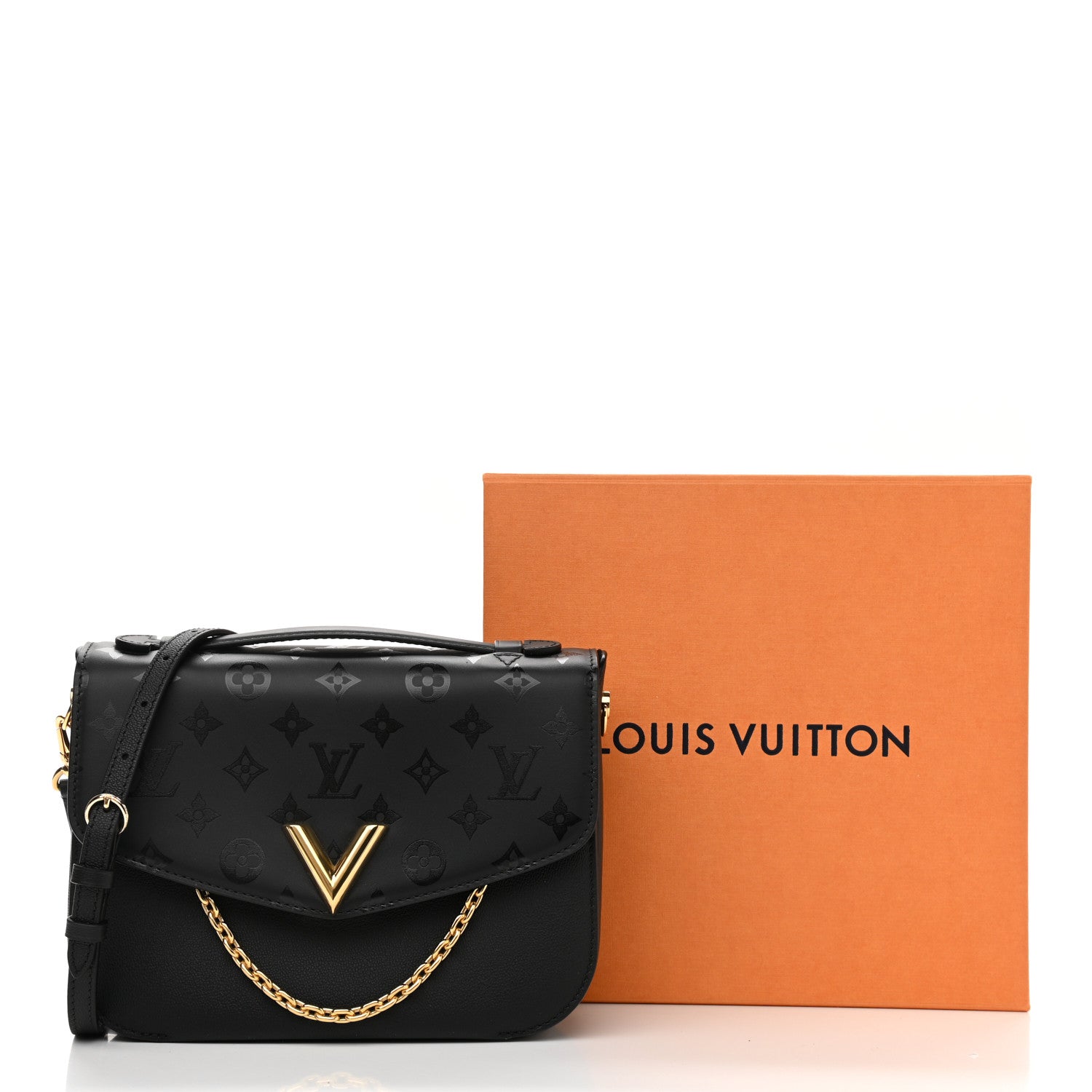 Louis Vuitton Calfskin Monogram Very Messenger Black 10 of 10