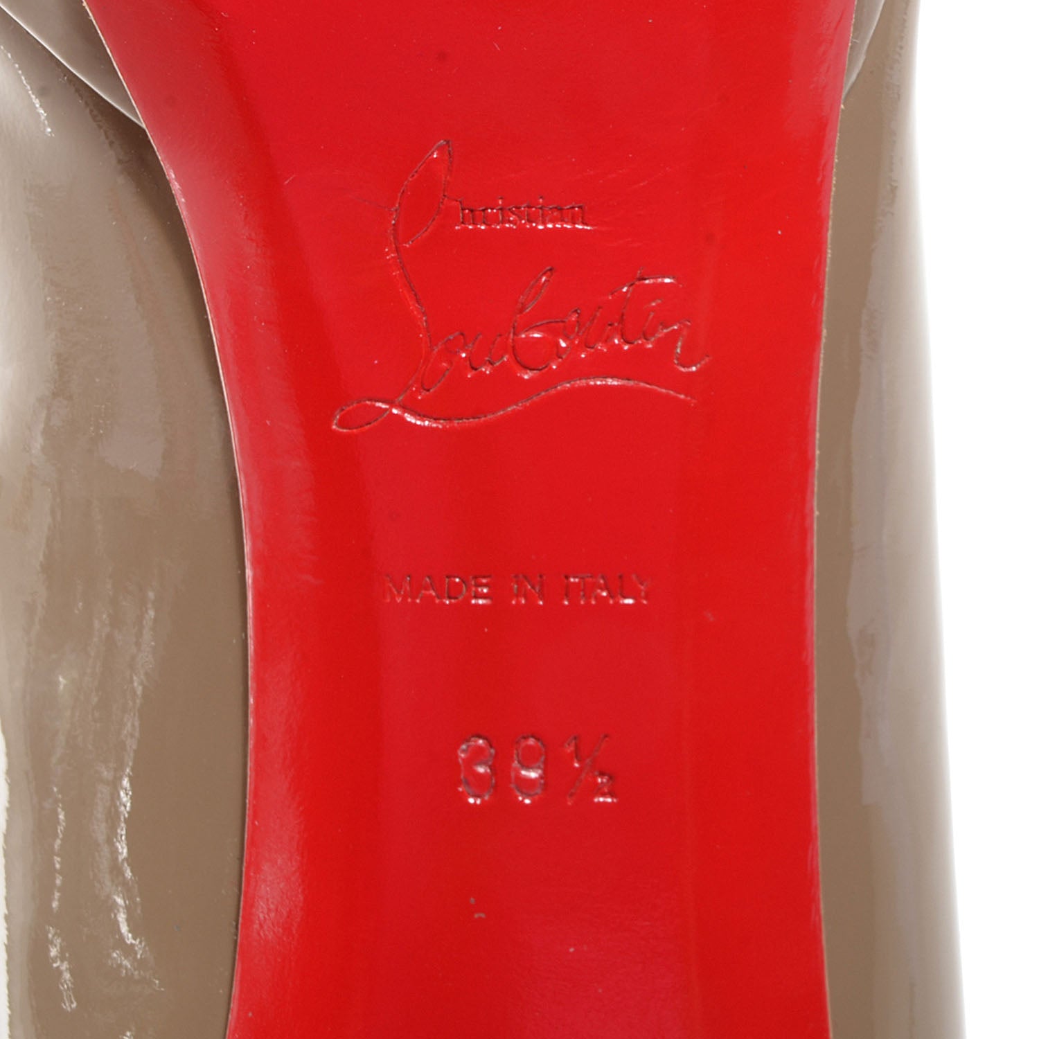 Christian Louboutin Patent New Simple 85 Pumps 39.5 Grey 6 of 6