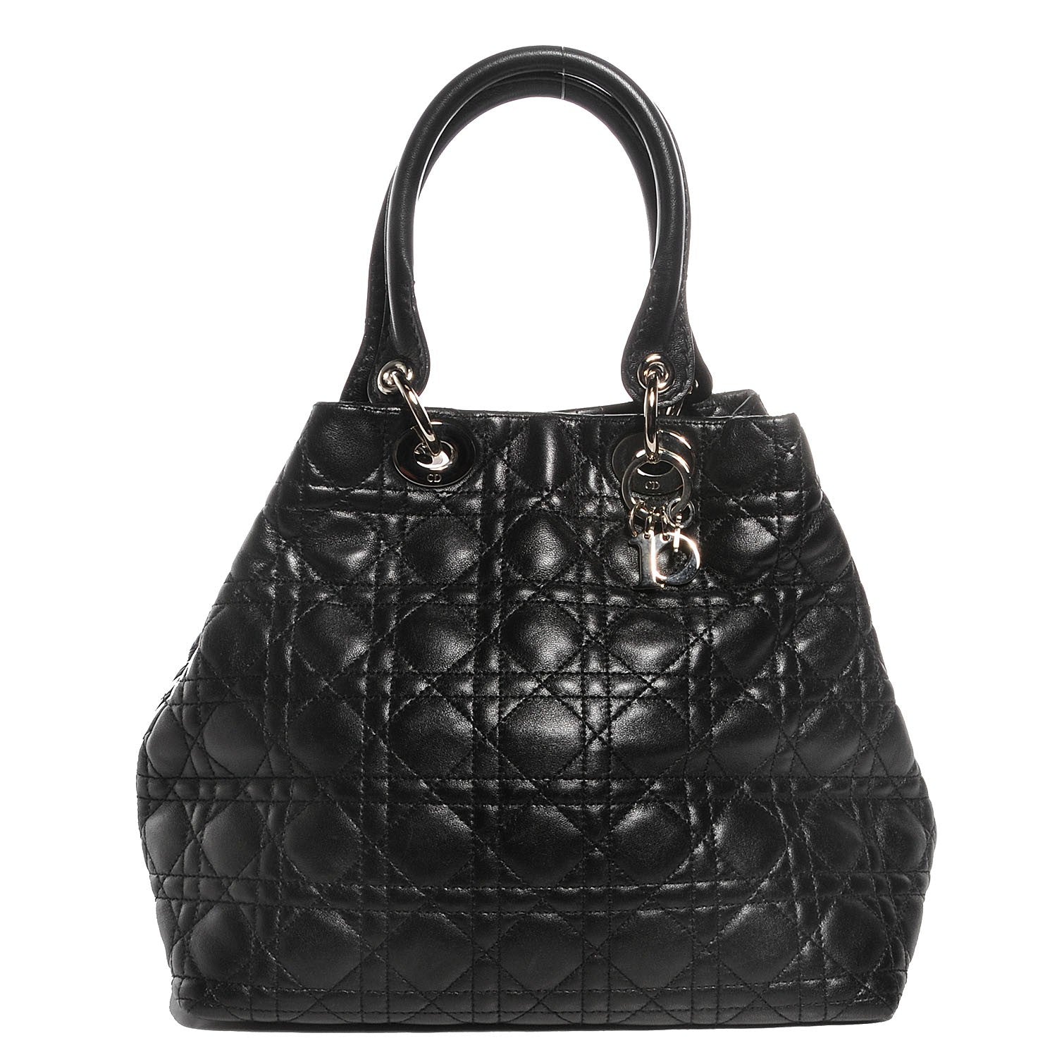 Christian Dior Lambskin Cannage Soft Large Lady Dior Tote Black 1 of 8