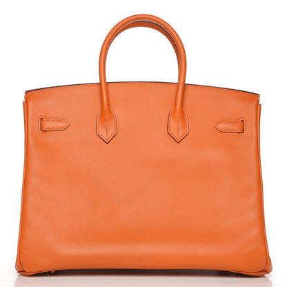 Hermes Epsom Birkin 35 Orange 6 of 31
