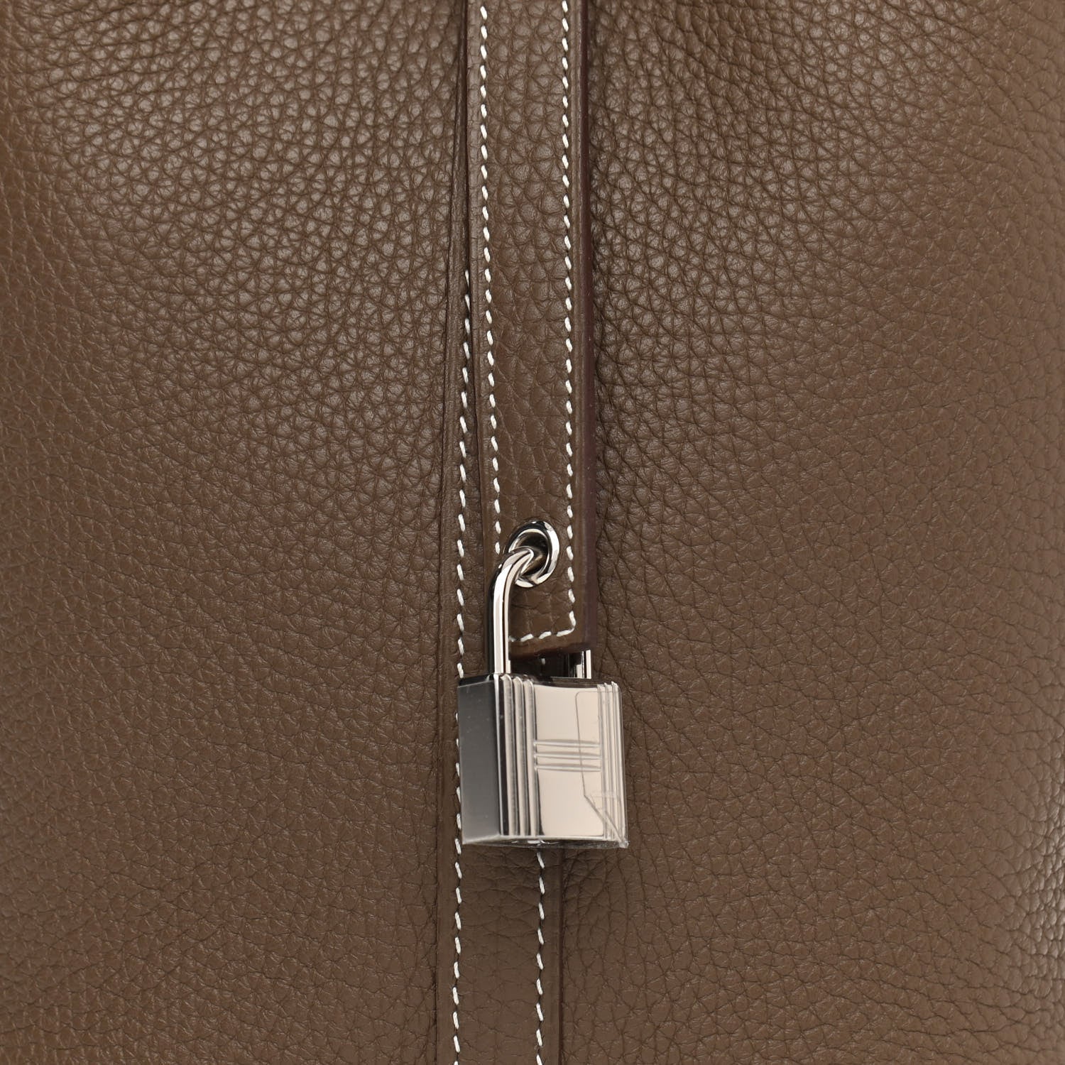 Hermes Taurillon Clemence Picotin Lock 18 PM Etoupe 8 of 11