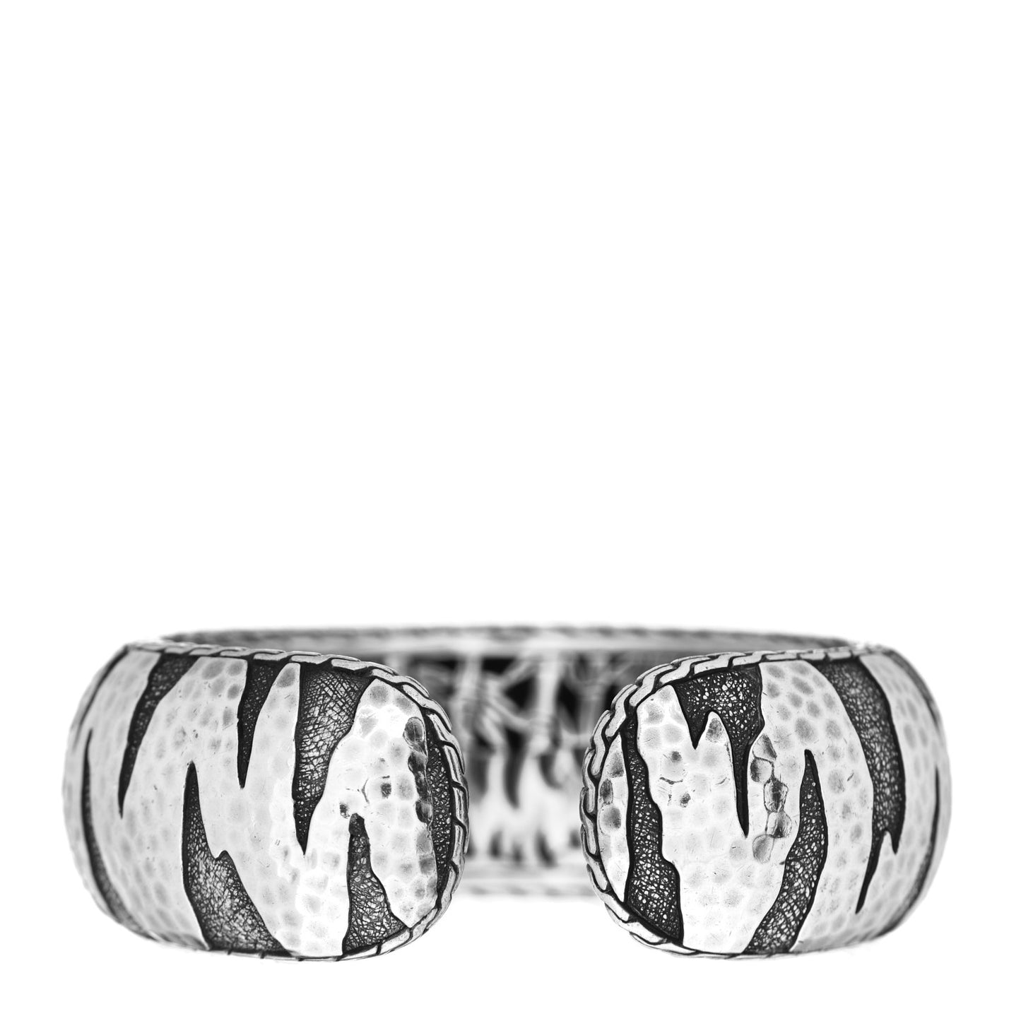 Sterling Silver Palu Macan Tiger Stripe Cuff Bracelet