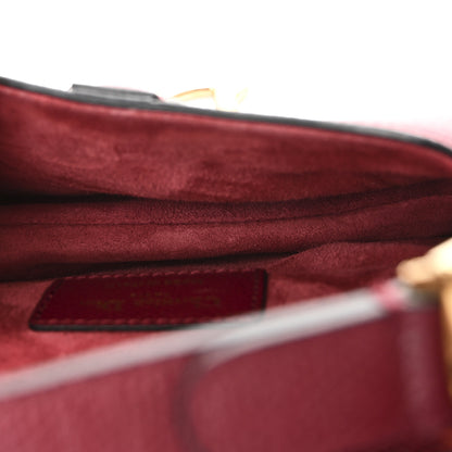 Christian Dior Grained Calfskin Mini Saddle Bag Red 5 of 9