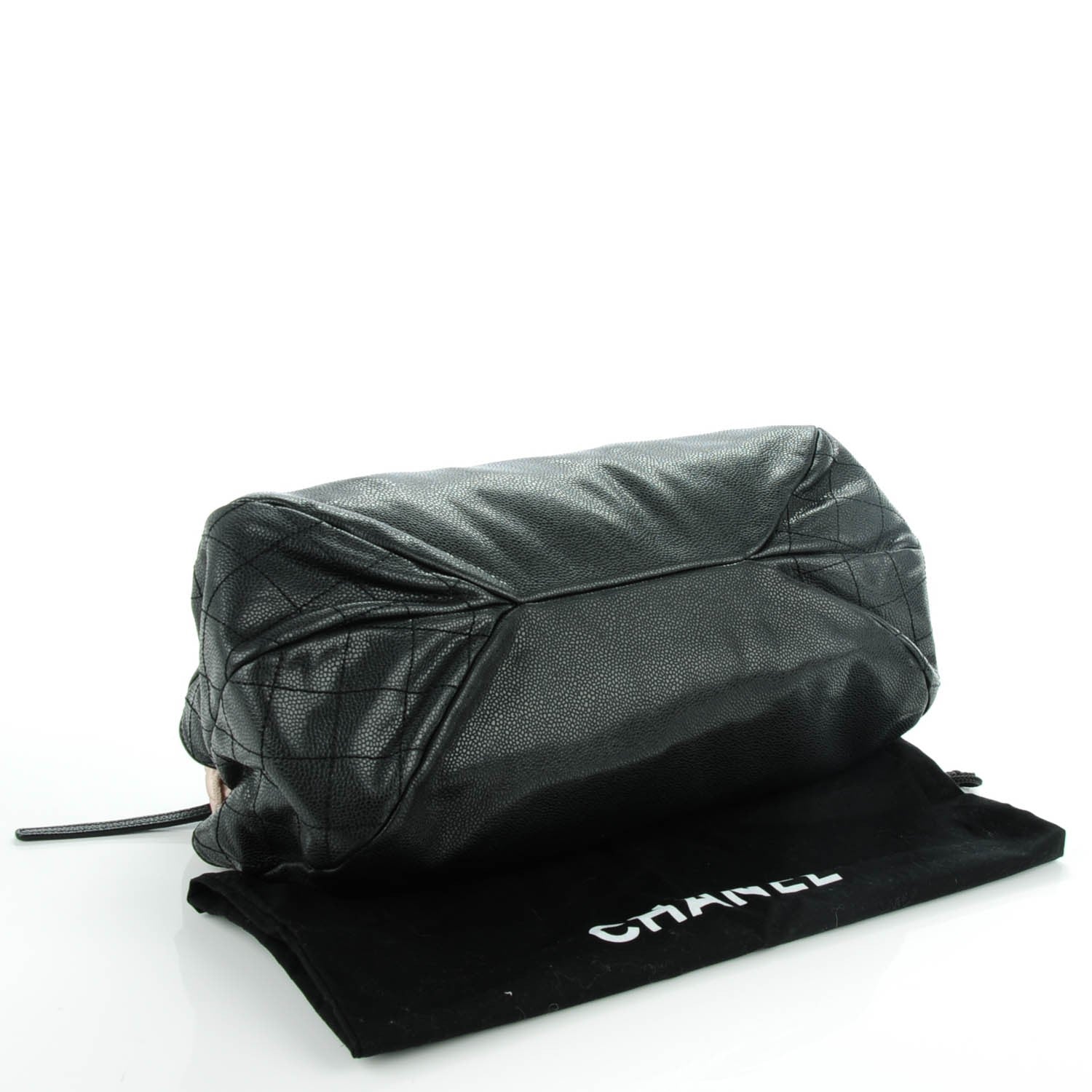 Chanel Caviar Quilted Timeless CC Bowler Bag Black 4 of 7