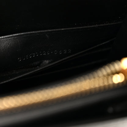 Saint Laurent Calfskin Monogram Sunset Chain Wallet  Sunset Black 7 of 10