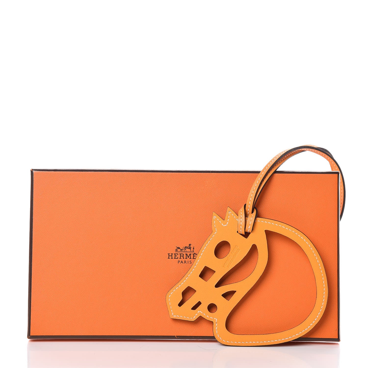 Hermes Swift Paddock Horse Bag Charm Jaune D'Or 4 of 4