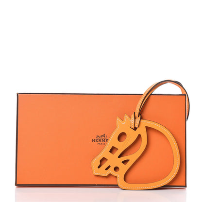 Hermes Swift Paddock Horse Bag Charm Jaune D'Or 4 of 4