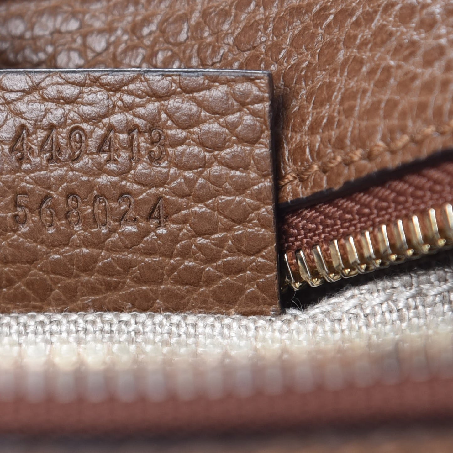 Monogram Mini Bree Messenger Bag Beige Tabacco