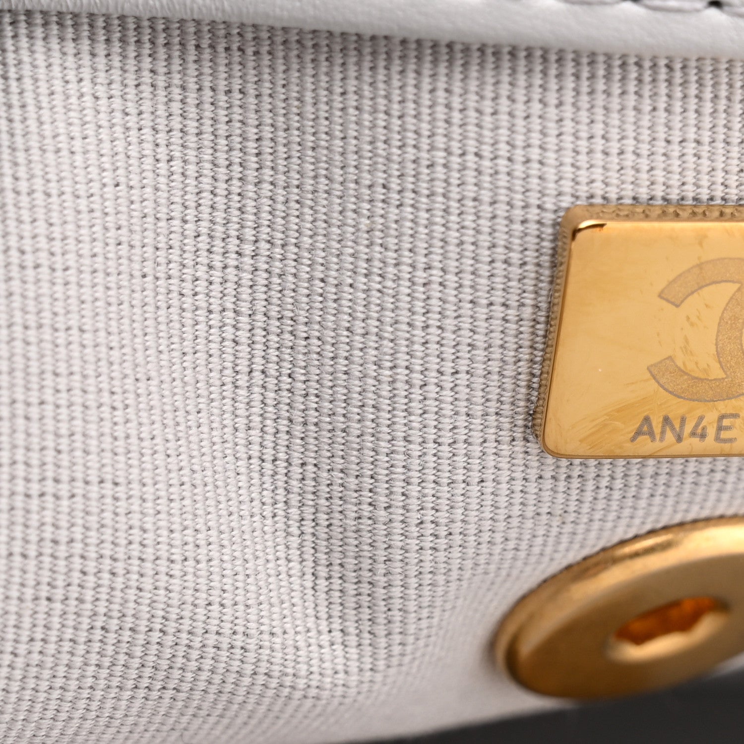 Chanel Shiny Lambskin Quilted Mini Flap Grey 7 of 11