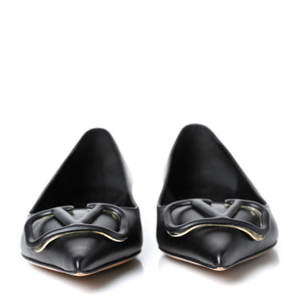 Valentino Garavani Nappa Vlogo Flats 37 Black 2 of 8