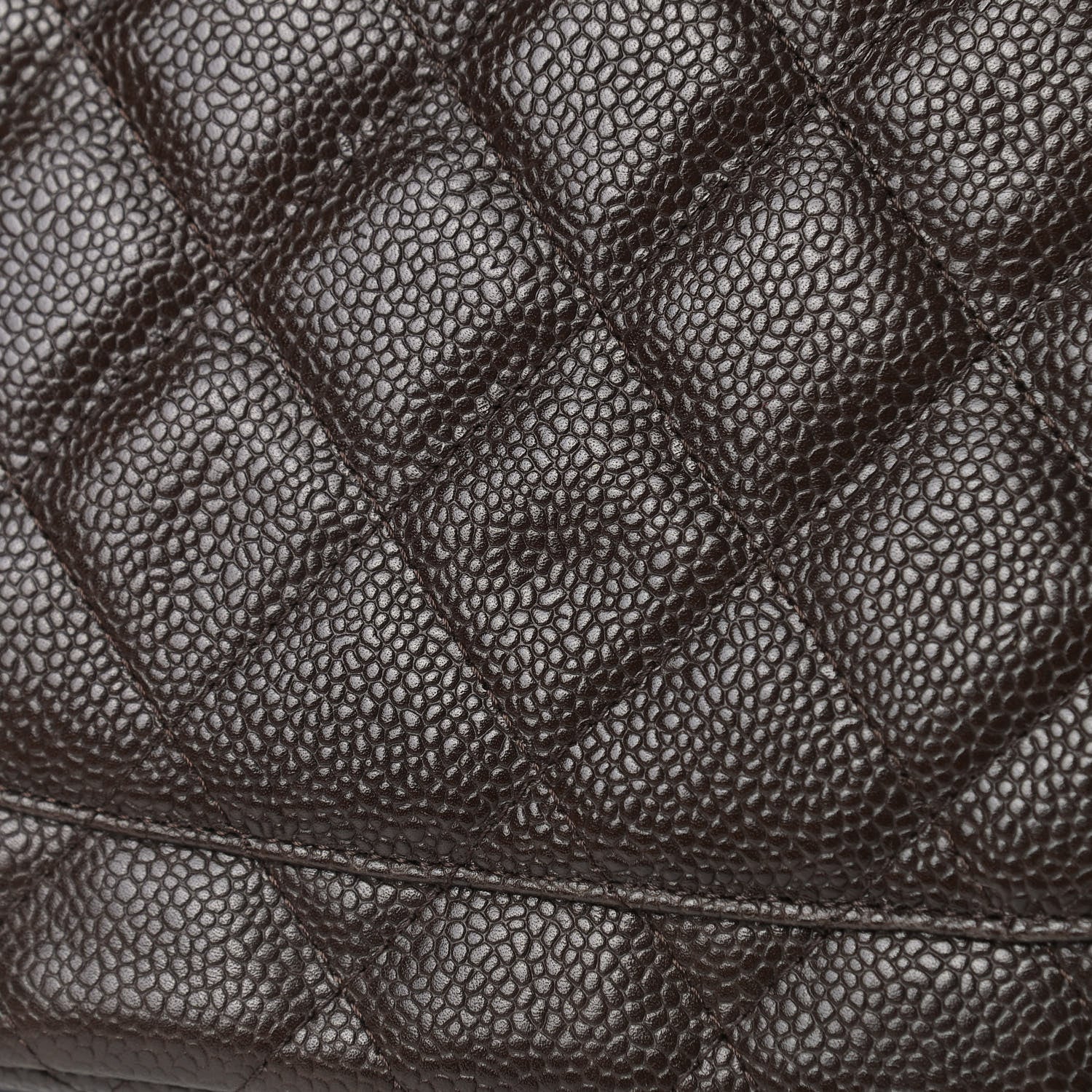 Chanel Caviar Quilted Jumbo Single Flap Dark Brown 13 of 13