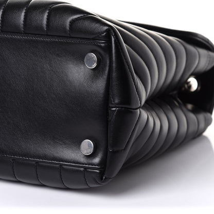 Saint Laurent Calfskin Y Quilted Monogram Large Loulou Chain Satchel Black 10 of 10