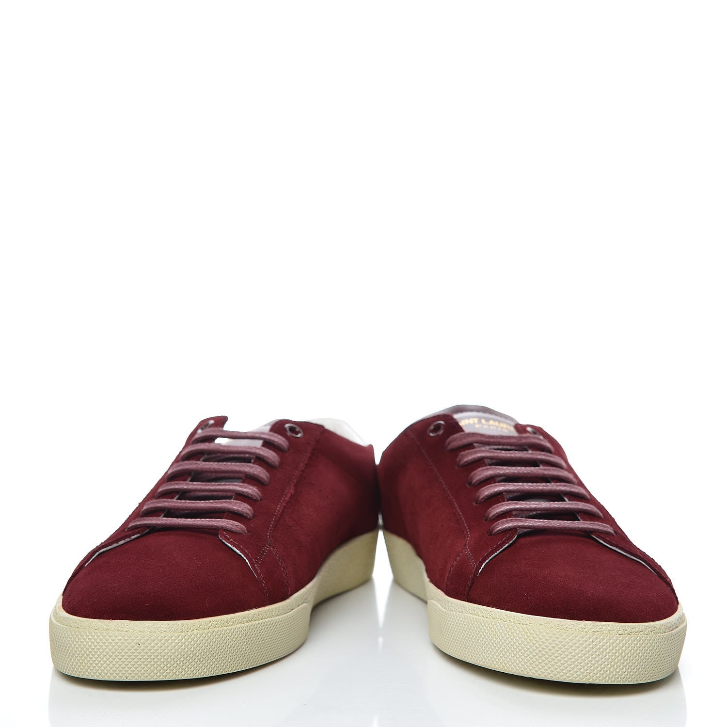 Saint Laurent Distressed Suede Mens Court Classic Sneakers 41 Red 5 of 11