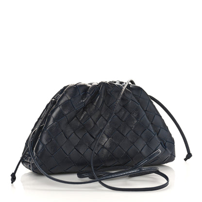 Bottega Veneta Nappa Intrecciato The Mini Pouch Navy 3 of 9