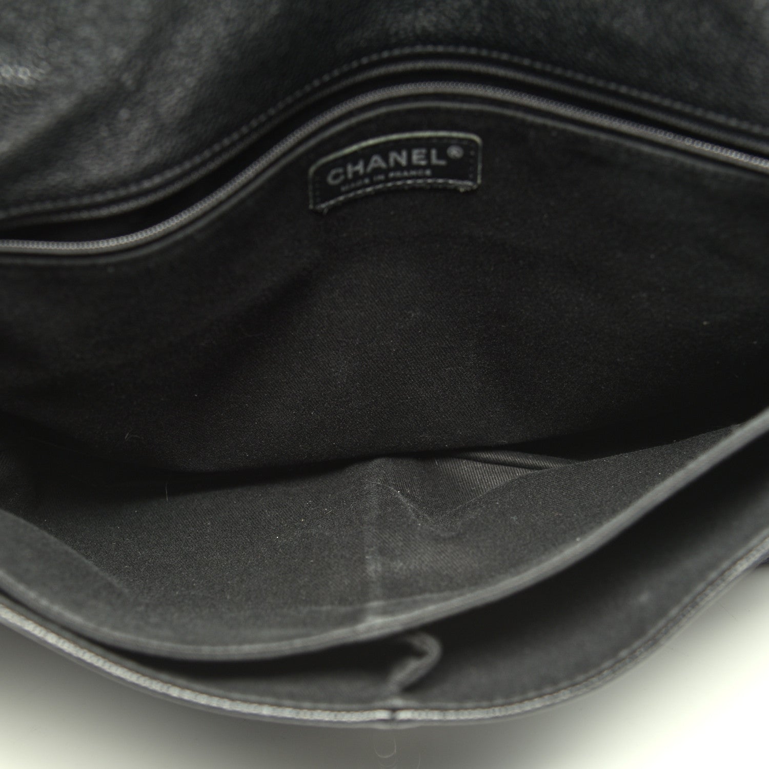 Chanel Grained Calfskin Large Natural Beauty Flap Black 5 of 13