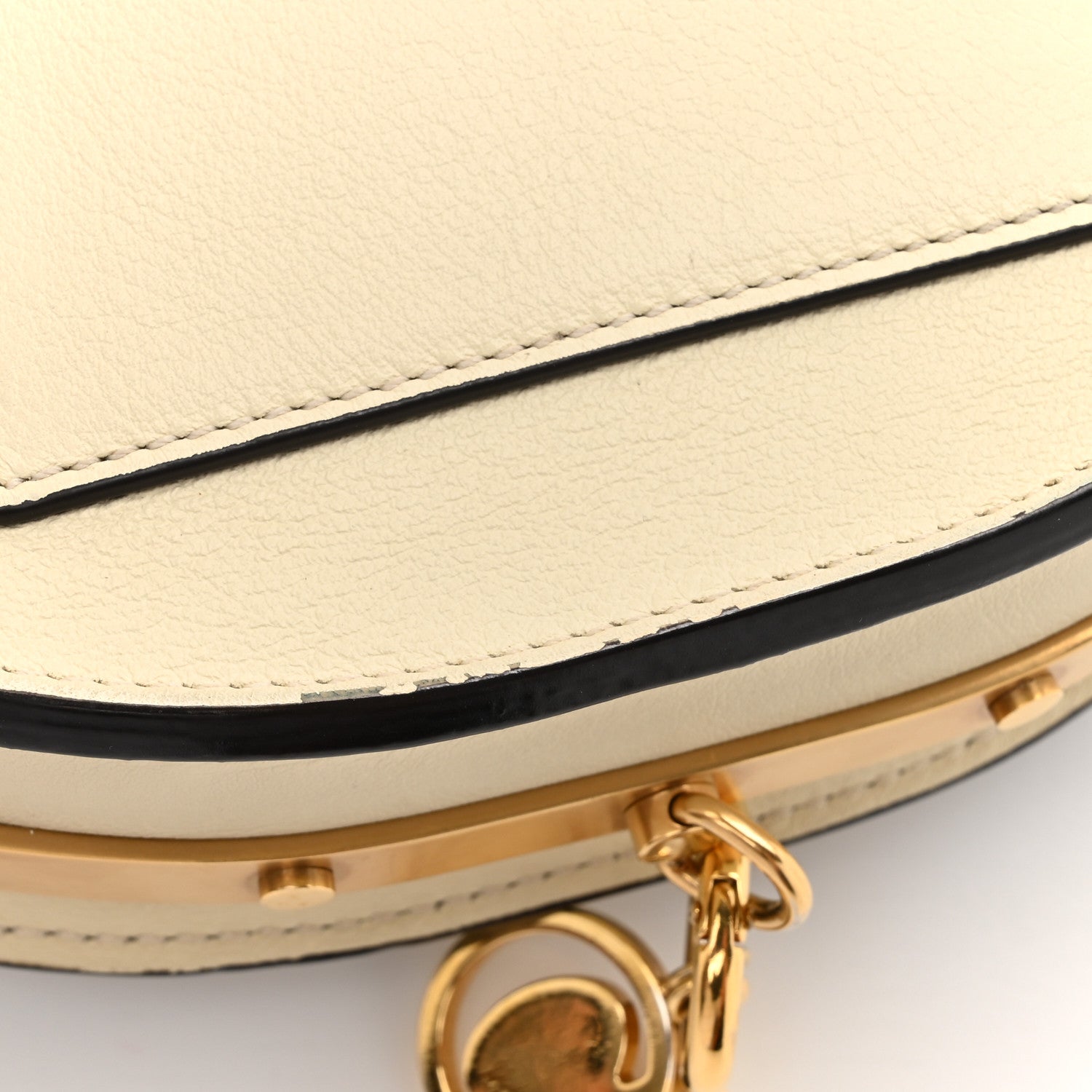 Chloe Calfskin Small Nile Bracelet Minaudiere Bag Off White 14 of 14