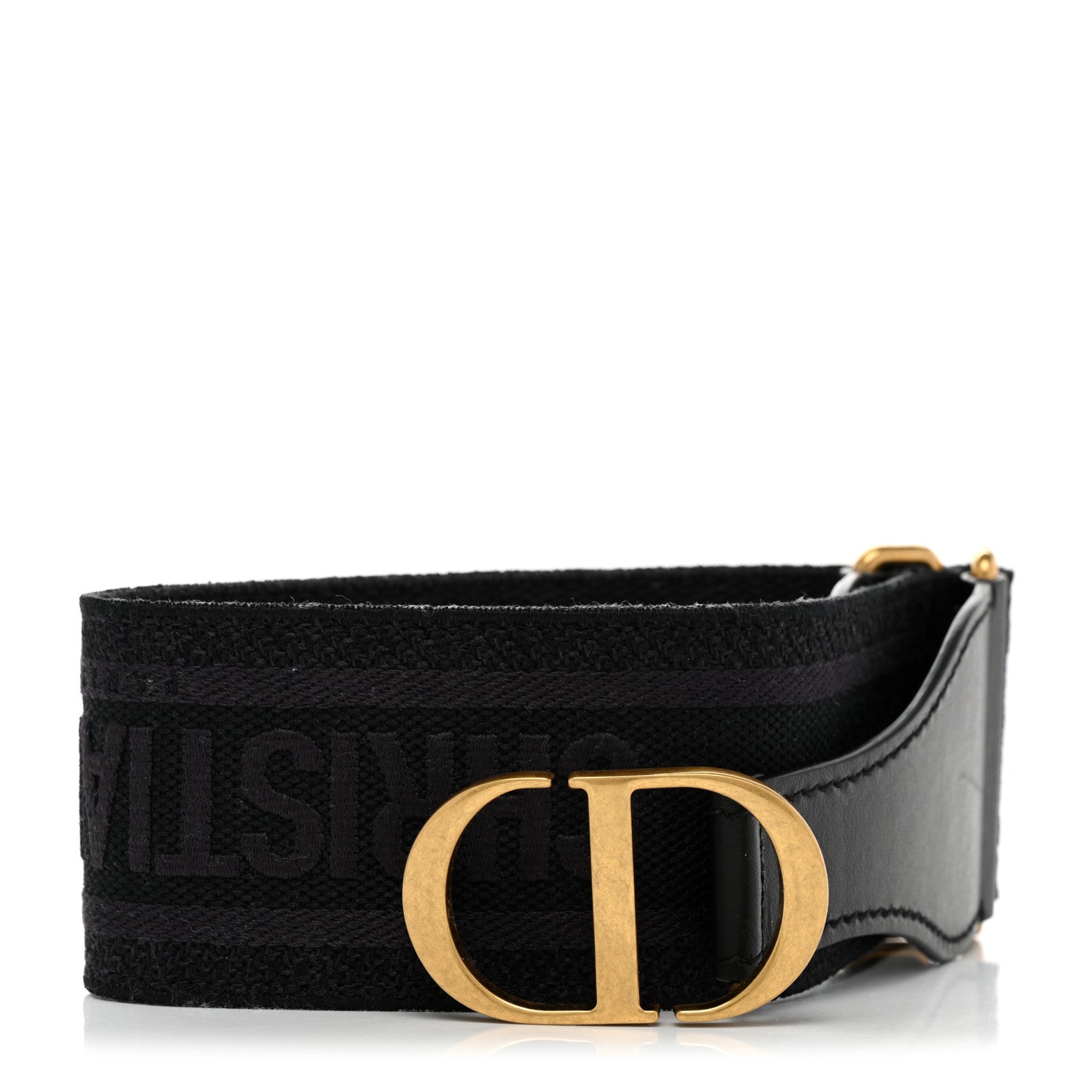 Christian Dior Canvas Embroidered Large Book Belt 75 30 Anthracite 1 of 5