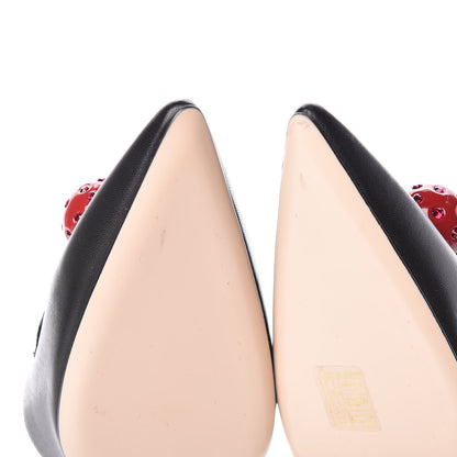 Gucci Nappa Unia Cherry Pumps 40 Black 11 of 11
