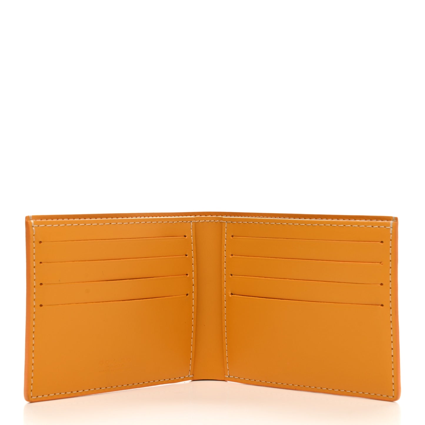 Goyardine Bi-Fold Victoire PM Wallet Yellow