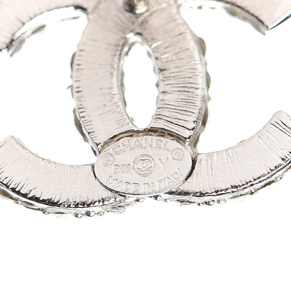 Chanel Crystal CC Earrings Silver 4 of 5
