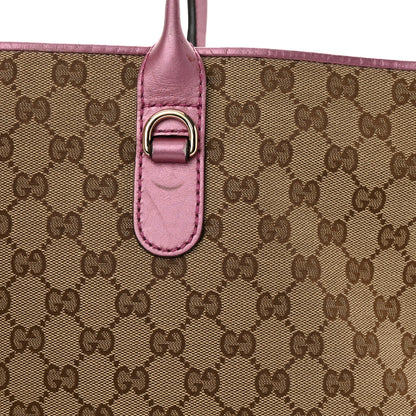 Gucci Monogram Large Heart Bit Charm Top Handle Tote Pink 23 of 23