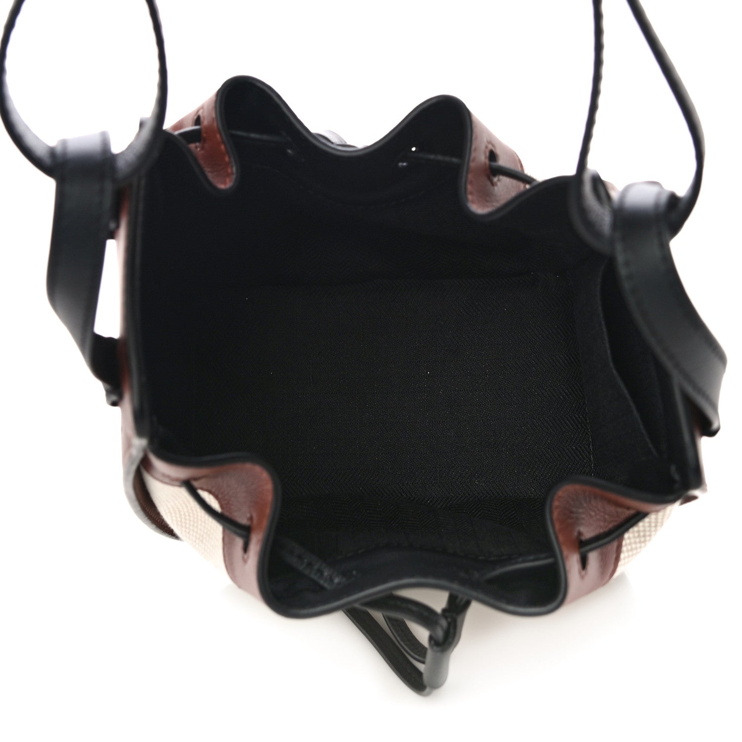 Loewe X Spirited Away Calfskin Textile Susuwatari Mini Hammock Shoulder Bag Havane Ecru 5 of 9