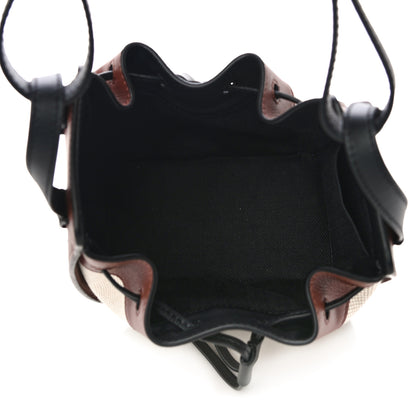 Loewe X Spirited Away Calfskin Textile Susuwatari Mini Hammock Shoulder Bag Havane Ecru 5 of 9