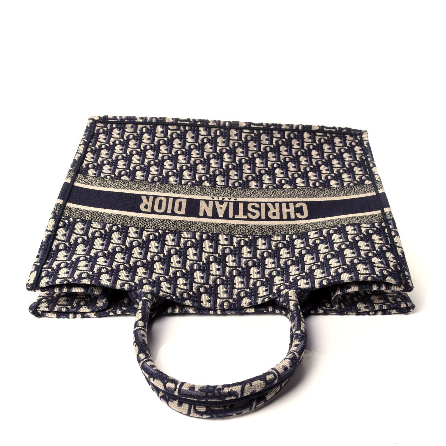 Christian Dior Oblique Book Tote Blue Multicolor 8 of 9