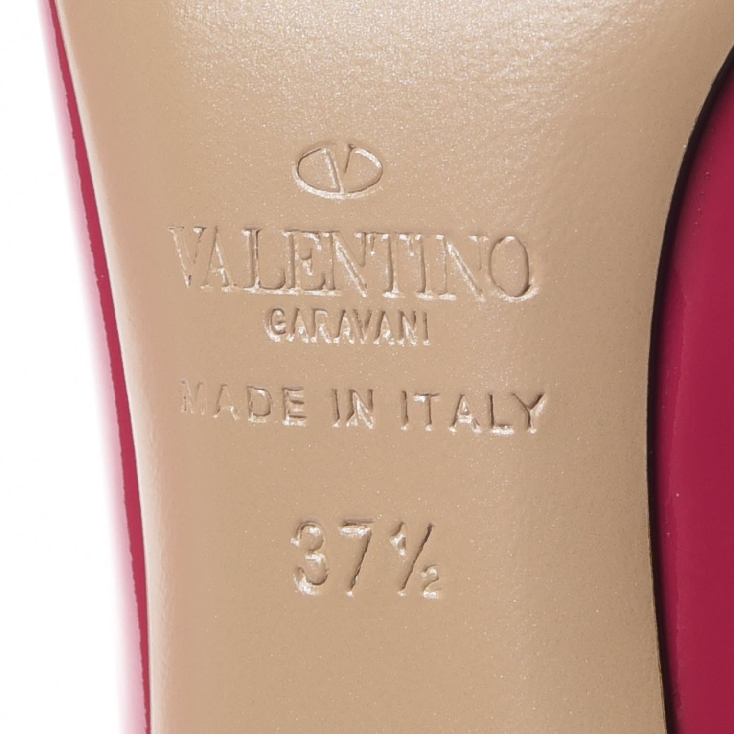 Valentino Garavani Patent Rockstud 100mm Pumps 37.5 Deep Cyclamin Poudre 6 of 8