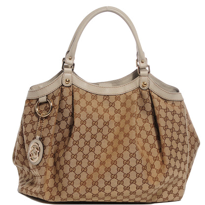 Gucci Monogram Large Sukey Tote Off White 1 of 9
