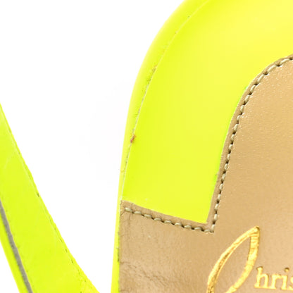 Christian Louboutin PVC Fluo Mat Spikaqueen 100 Pumps 38.5 Version Yellow Fluo 10 of 10