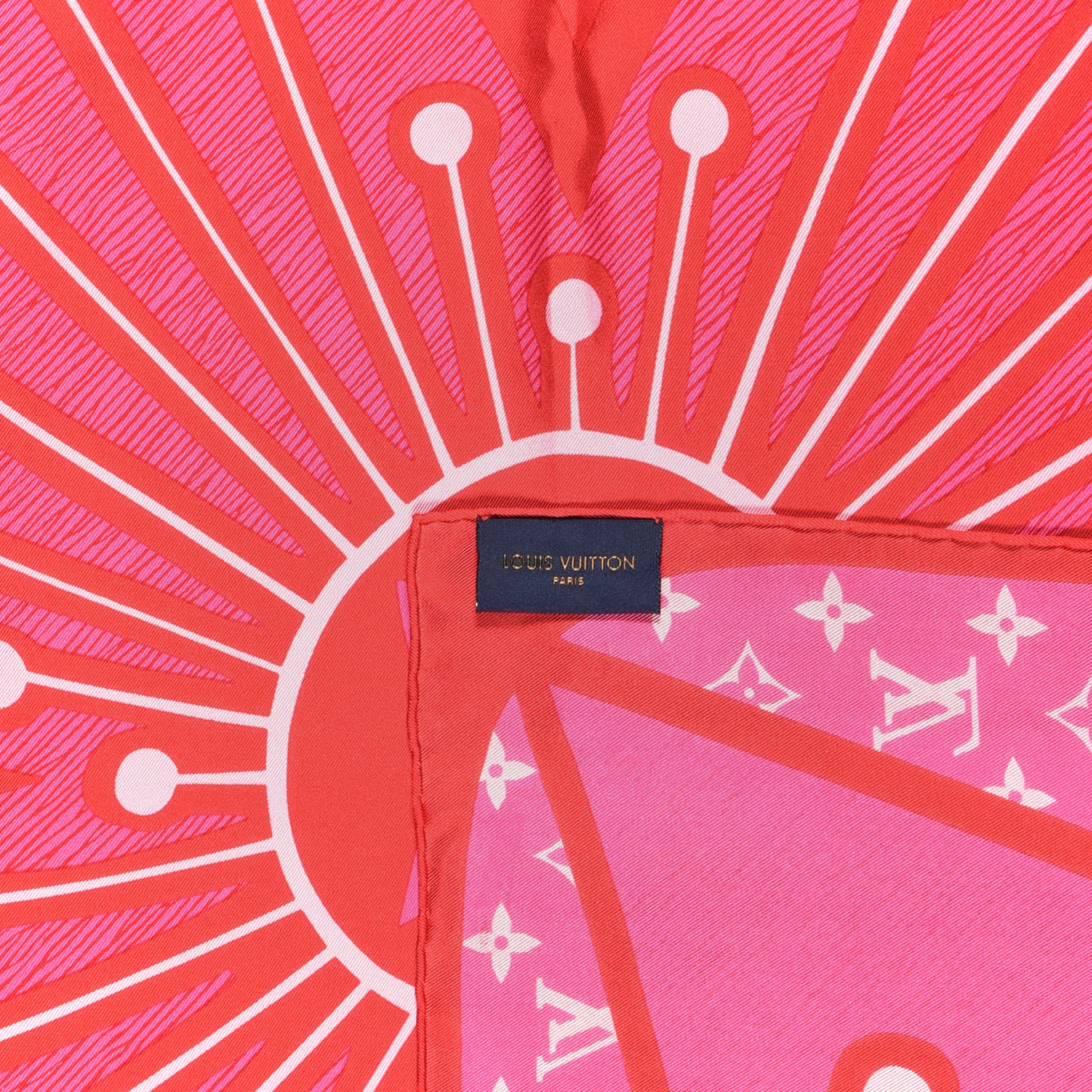 Silk Square Scarf Pink