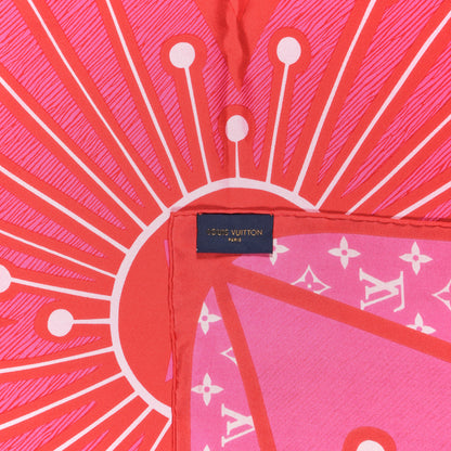 Louis Vuitton Silk Square Scarf Pink 4 of 4