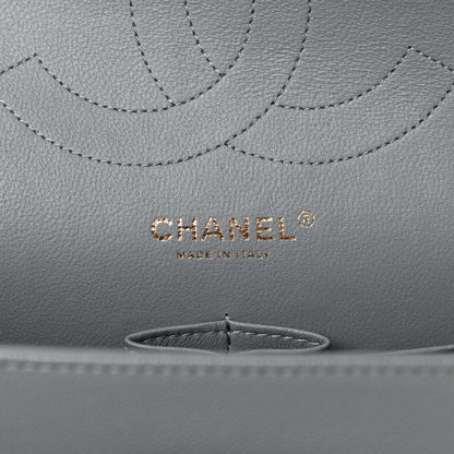 Chanel Caviar Quilted Jumbo Double Flap Grey 6 of 11