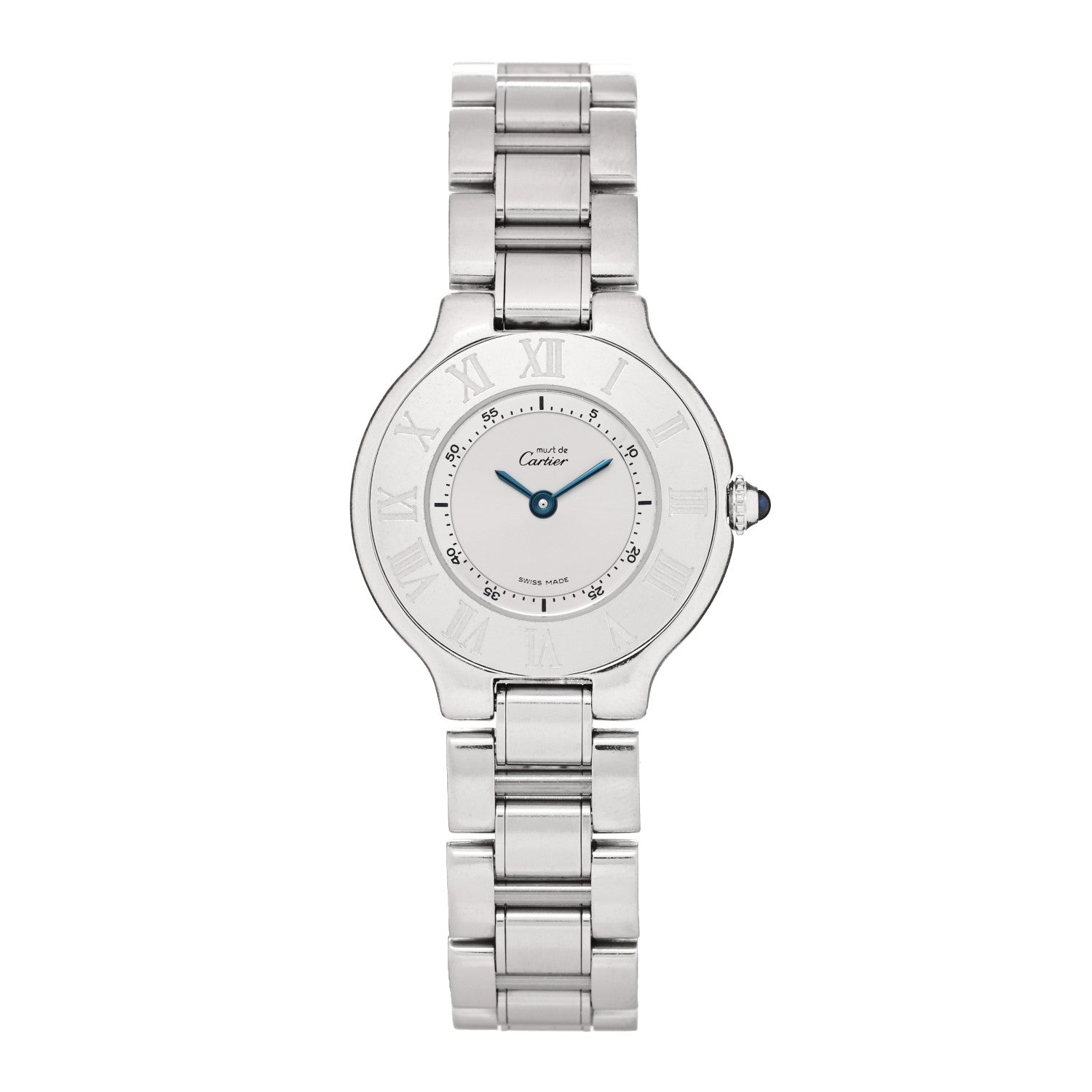 Cartier Stainless Steel 28mm Must De 21 Quartz Watch 1 of 5