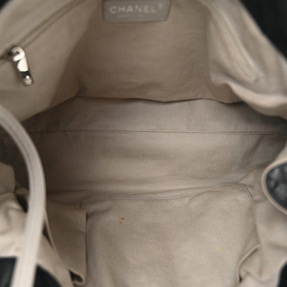 Chanel Iridescent Calfskin Quilted Small Sea Hit Tote Black 5 of 10