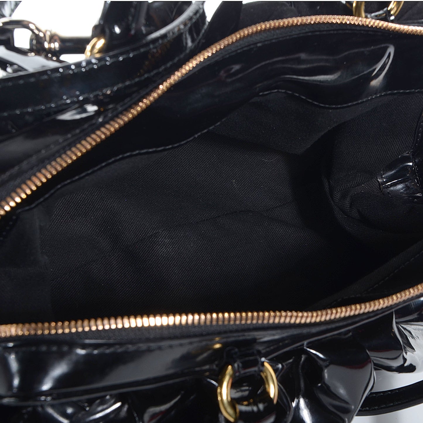 Coated Canvas Lacca Fleur Satchel Black