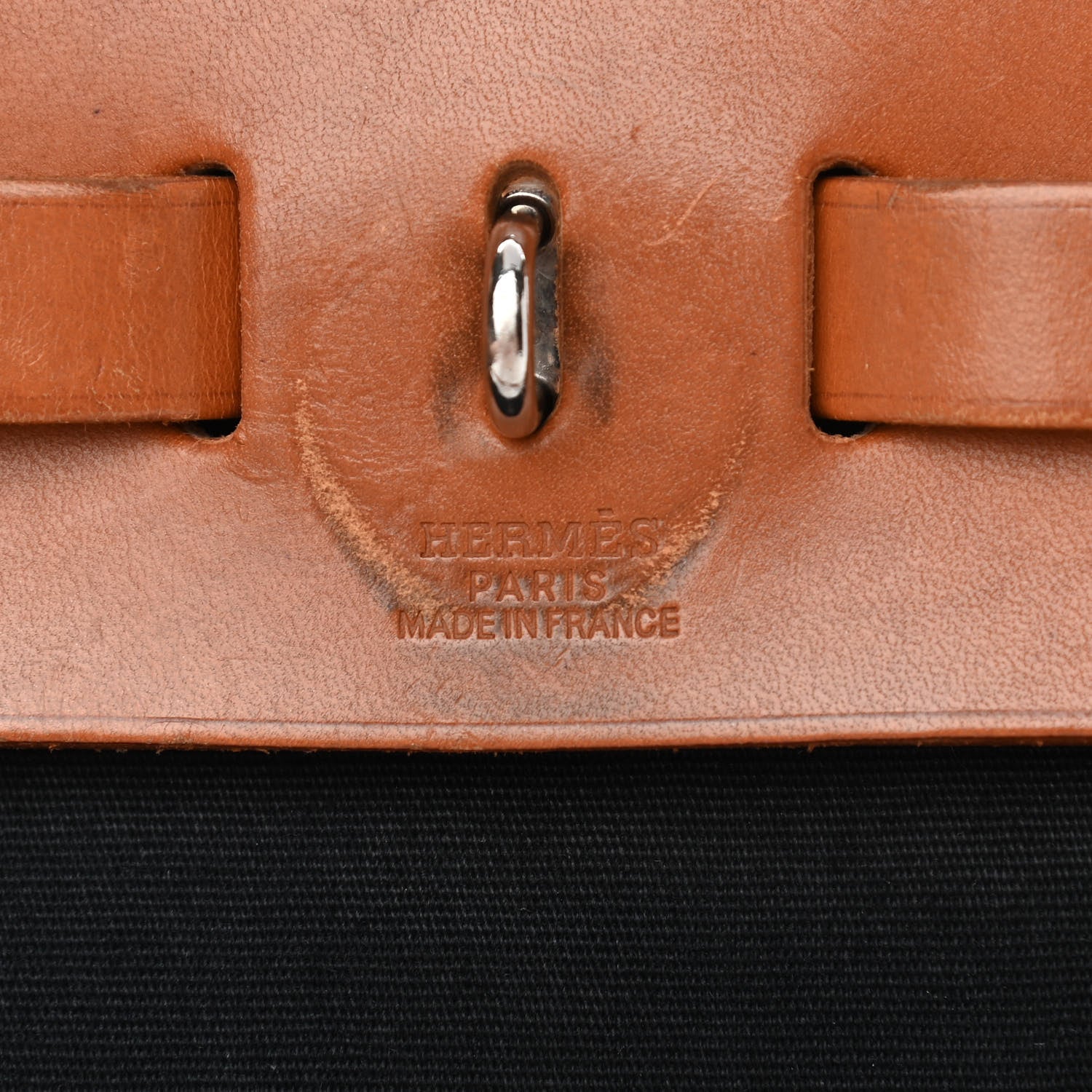 Hermes Toile Vache Calfskin Herbag 30 PM 6 of 19