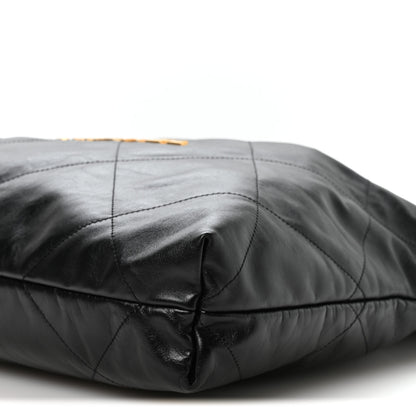 Chanel Shiny Calfskin Quilted Chanel 22 Black 11 of 12