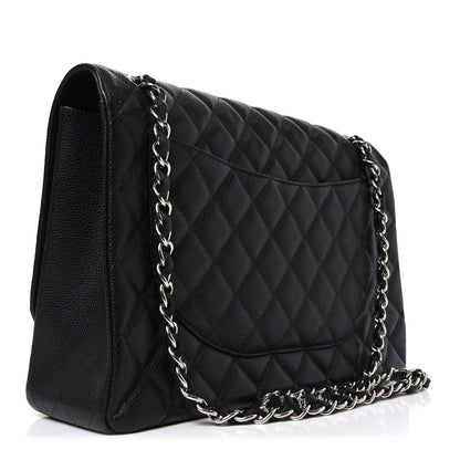 Chanel Caviar Quilted Maxi Single Flap Black 3 of 10