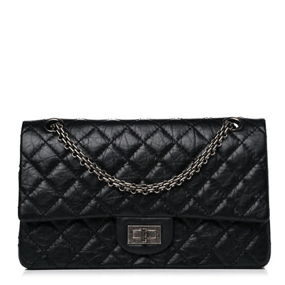 Chanel Aged Calfskin Quilted 2.55 Reissue 225 Flap Black 1 of 16