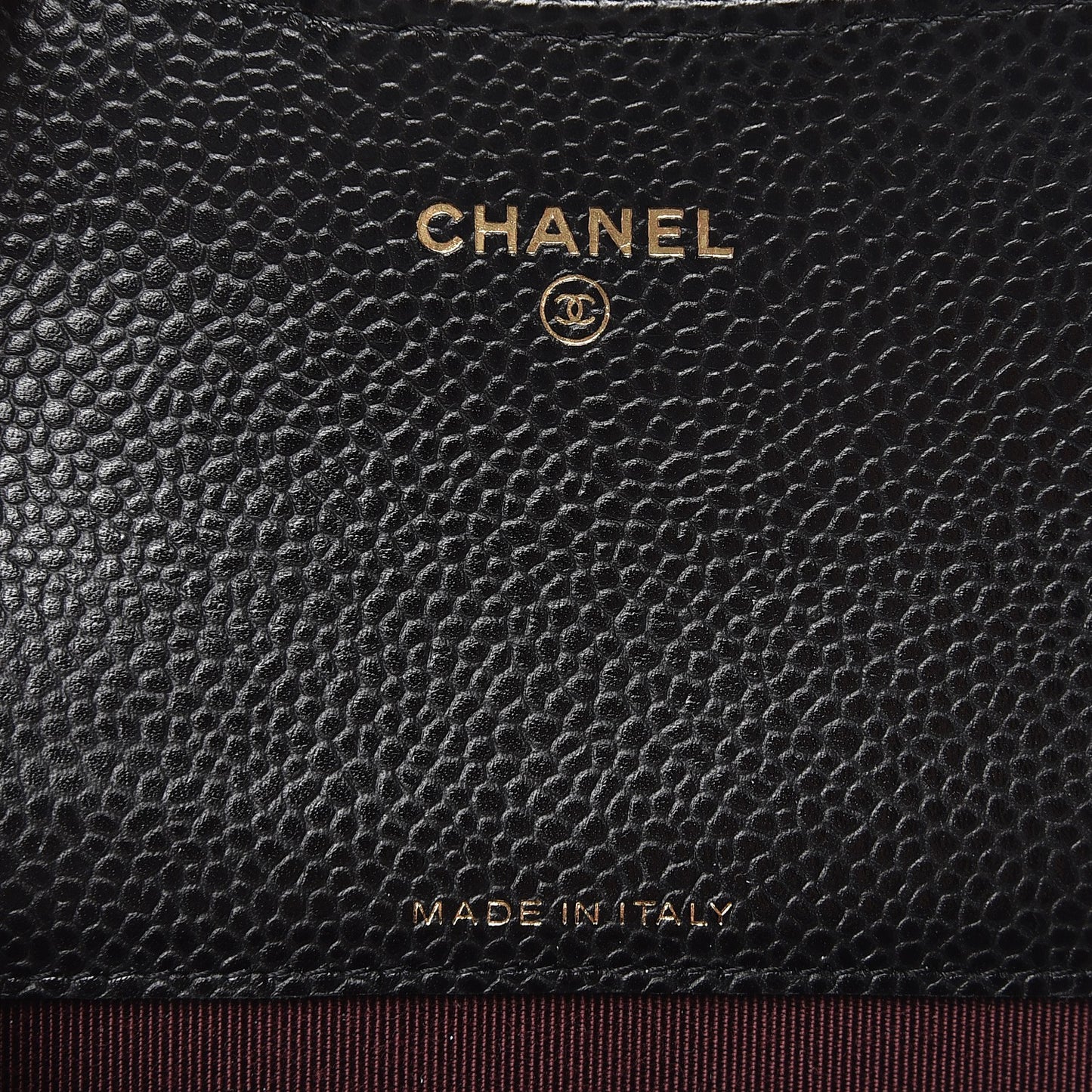 Caviar Quilted Flap Card Holder Black