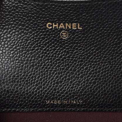 Chanel Caviar Quilted Flap Card Holder Black 6 of 8