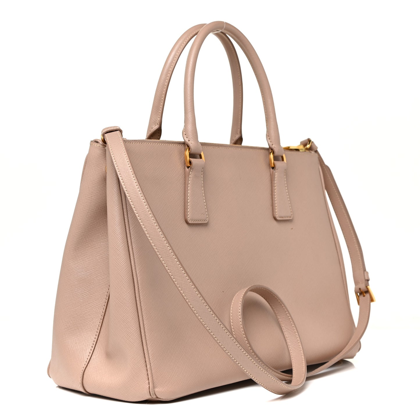 Saffiano Small Galleria Double Zip Tote Cammeo