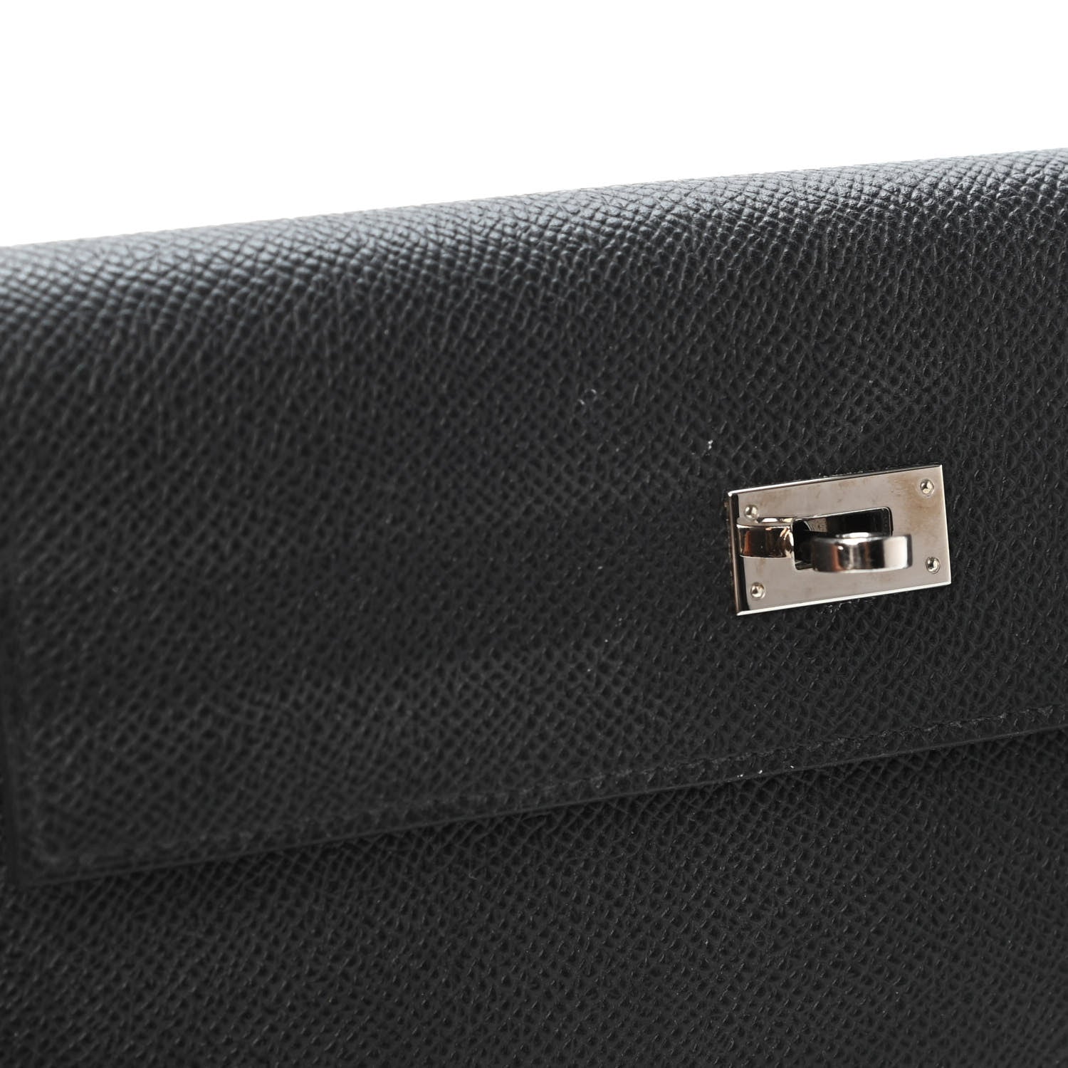 Hermes Epsom Kelly Longue Wallet Black 5 of 5
