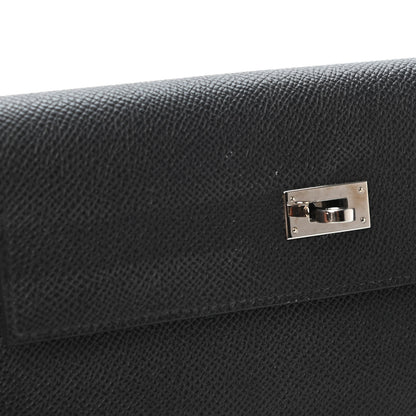 Hermes Epsom Kelly Longue Wallet Black 5 of 5